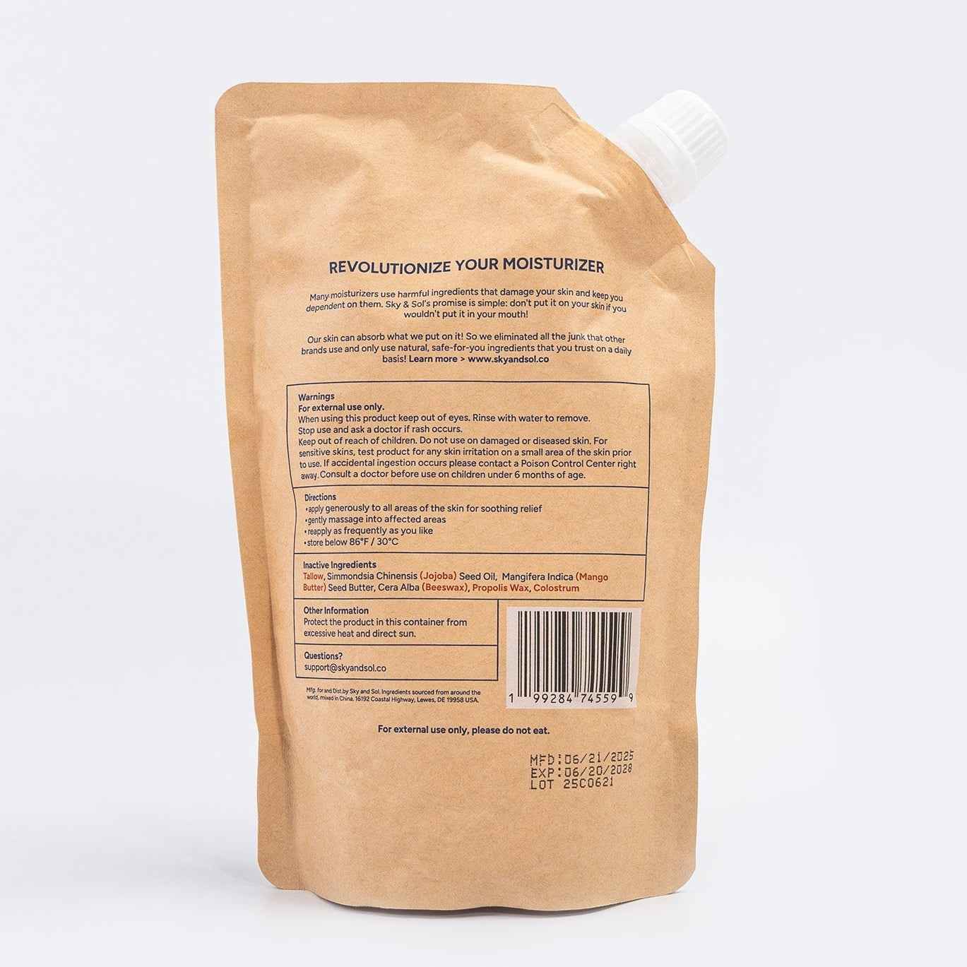 The Everything Cream By Sky and Sol Kraft Bag - 500g