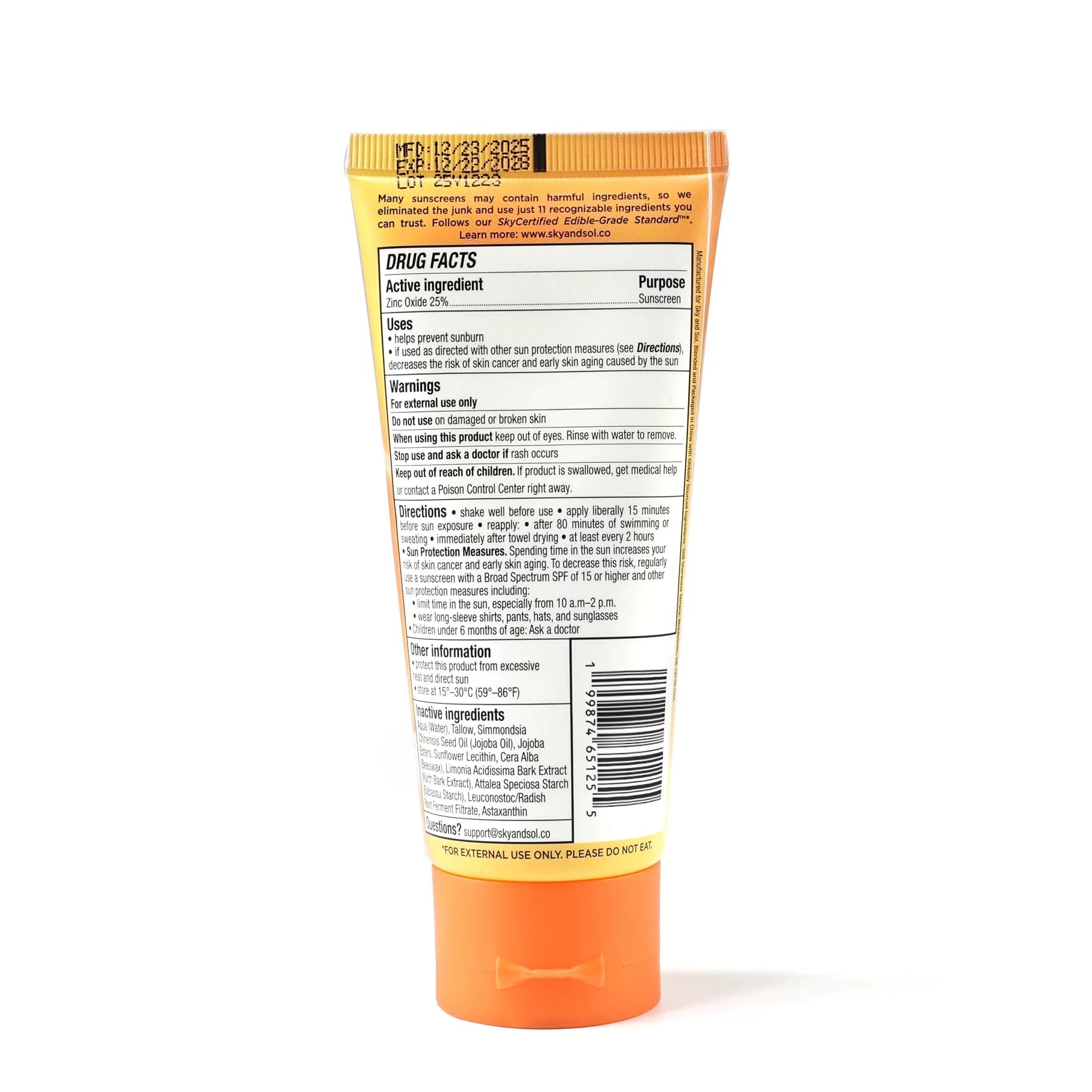 Sky and Sol Sports Sunscreen